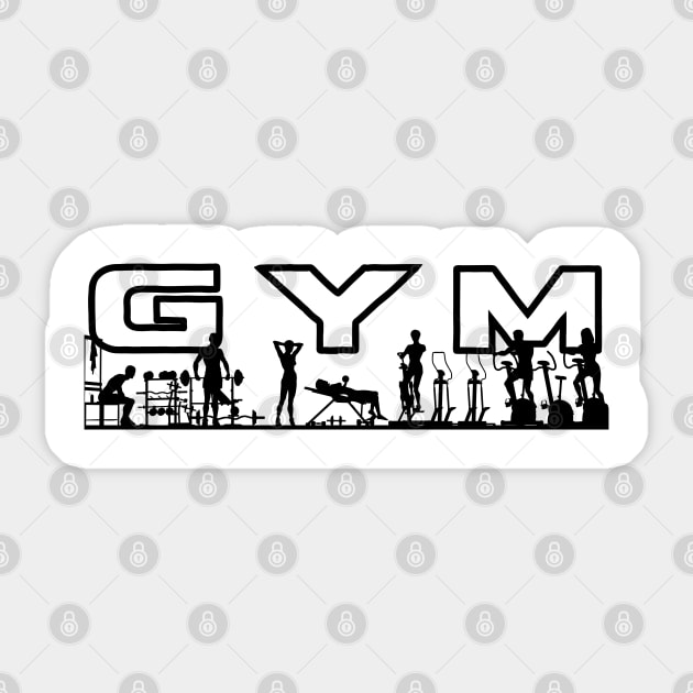 Gym is my passion Sticker by Aphro art design 